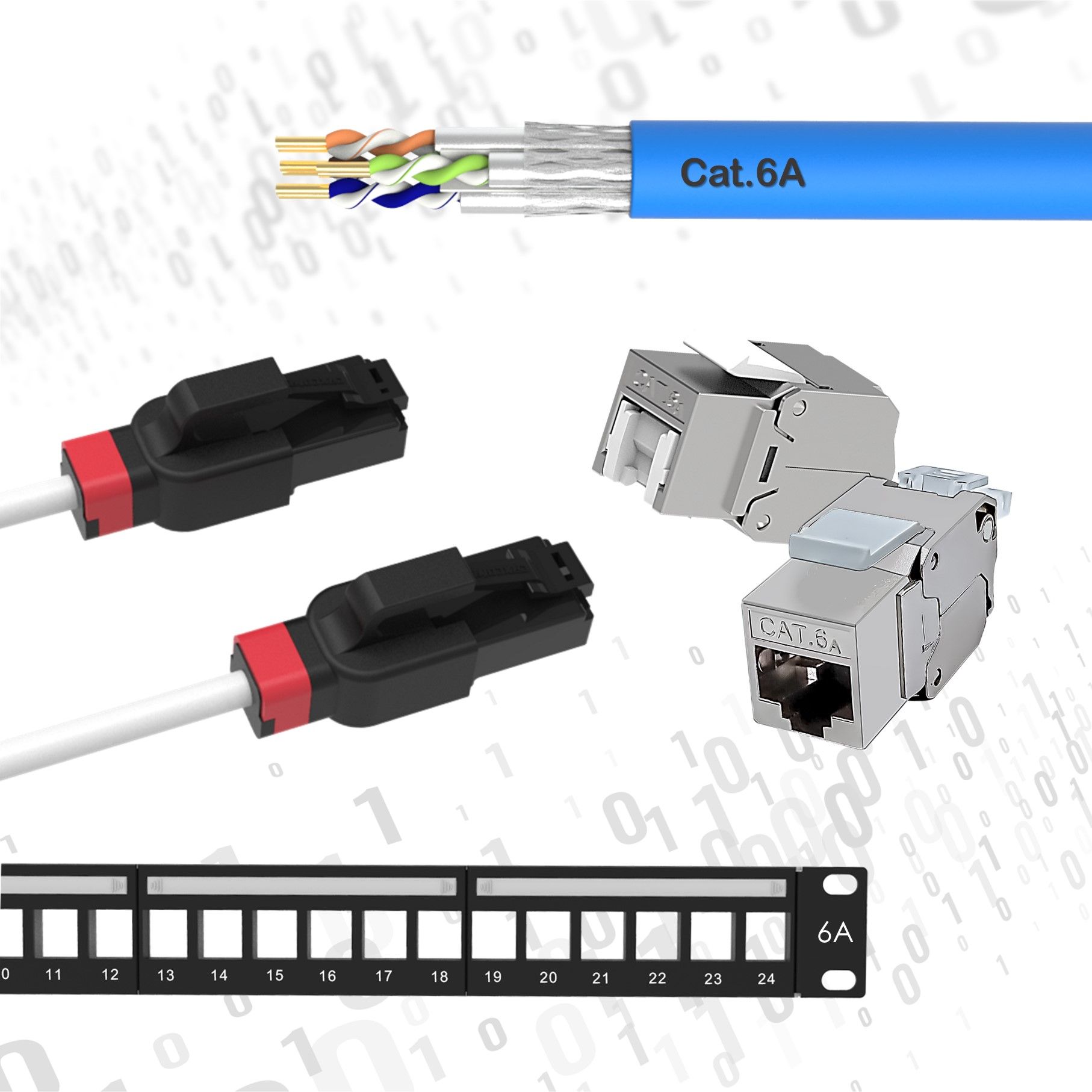 Cat6A Structured Cabling Channel Solution Cat6A